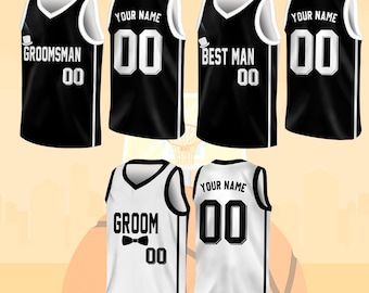 Custom Groom Groomsmen Basketball Jersey, Personalization Best Man Jersey, Basketball Jersey For Engagement, Wedding Jersey, Bachelor Party