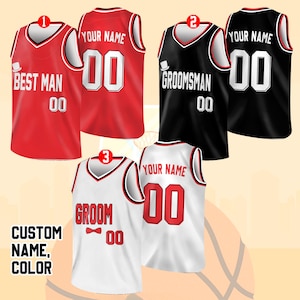 Custom Groom Groomsmen Basketball Jersey, Personalization Best Man Jersey, Basketball Jersey For Engagement, Wedding Jersey, Bachelor Party