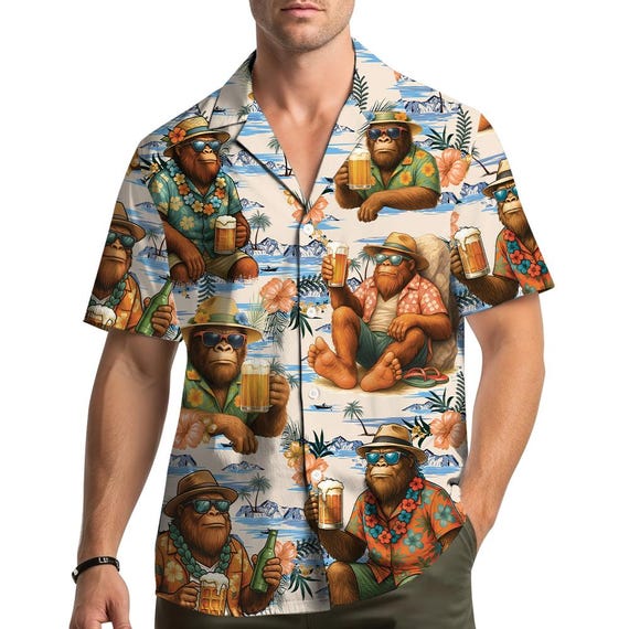 Funny Beer Bigfoot Hawaiian Shirt for Men Women, Bigfoot Button-down Short Sleeve Shirt, Tropical Summer Beach Party Shirt - Etsy Israel Funny Beer Bigfoot Hawaiian Shirt for Men Women, Bigfoot Button-down Short Sleeve Shirt, Tropical Summer Beach Party Shirt - Etsy Israel
