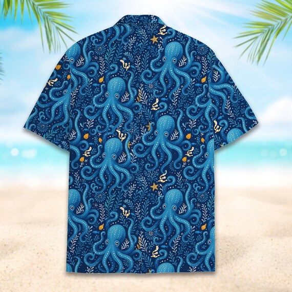 Camicia hawaiana da uomo casual estiva a maniche corte in