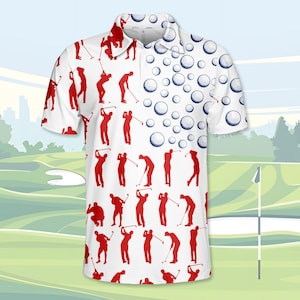 Patriotic USA Golf Polo Shirt For Men Women, American Flag Golf Shirt, 4th of July Golf Polo, Independence Day Outfit, Polo Gifts Shirt