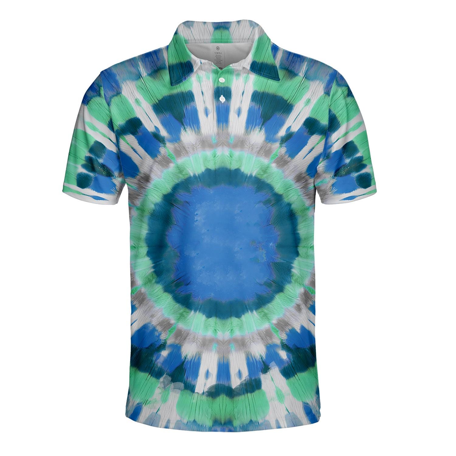 mens polo tie dye