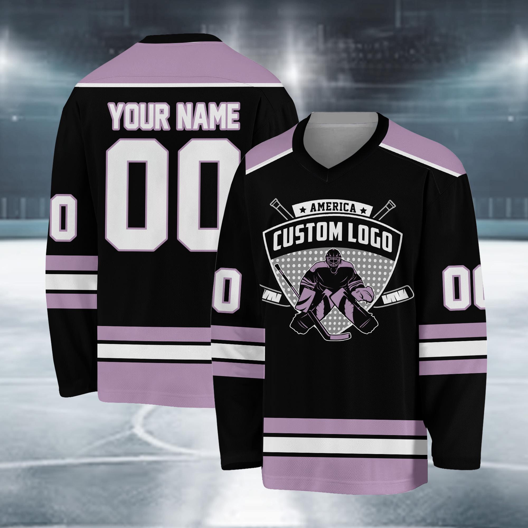 Maillot De Hockey Personnalisé - Créez Votre Maillot Avec Nom, Numéro Et Logo