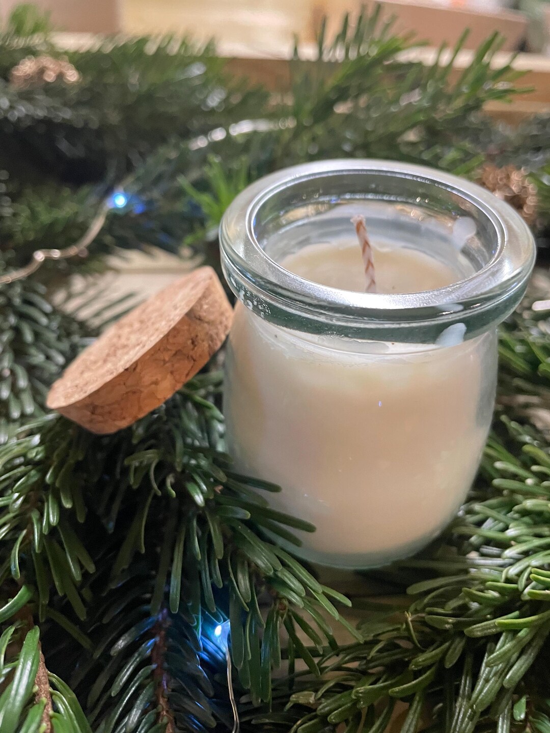 Monoi Scented Candle - Glass Jar With Lid - Etsy