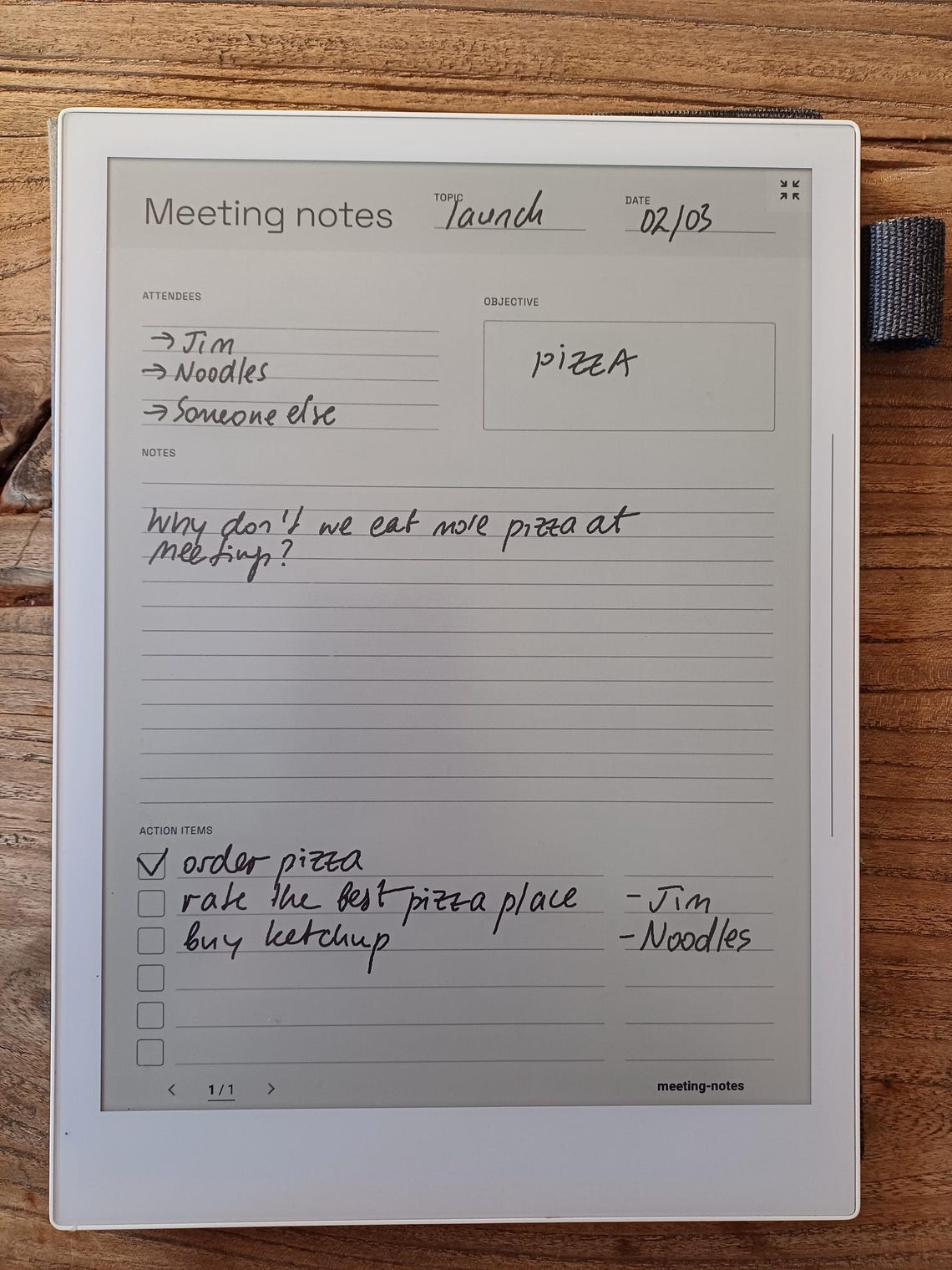 Supernote Notes Supernote Meeting Notes - Keeping It Simple! (a5x, A5x2, A6, Also ...
