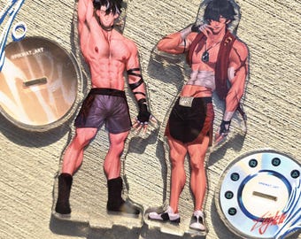 Lighter & Wriothesley Boxer Acrylic Standees | Genshin Impact + Zenless Zone Zero