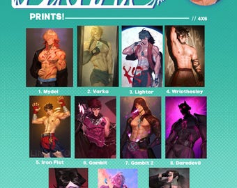 Fan Art Prints | Pikwat | Rivals, Genshin Impact, Zenless Zone Zero, Honkai Star Rail, Bayonetta