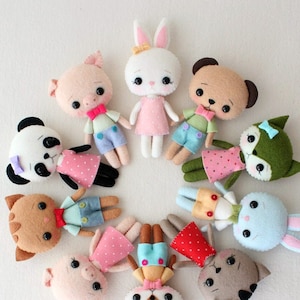 Pocket Pets pdf Pattern - Complete Set of 5