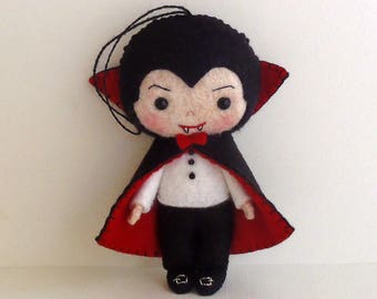 Halloween - Drácula Ornament pdf Patrón - Descarga instantánea