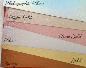 Brushed Silver or Gold Metallic Felt (priced by sheet)