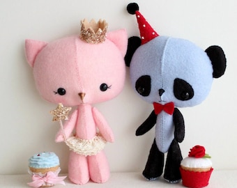 The Princess and the Panda pdf Pattern - Instant Download