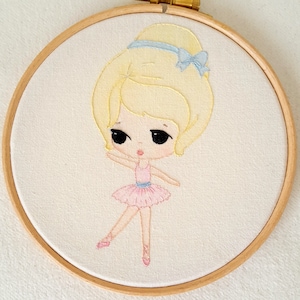 Ballerina pdf Embroidery Pattern - Instant Download