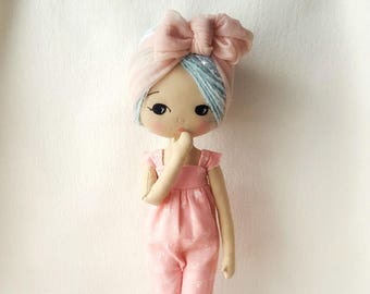 Land Girl Romper and Head Scarf pdf Pattern for Sparkle Starlet Doll