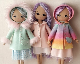 Winter Essentials for Sparkle Starlet Doll - pdf Pattern