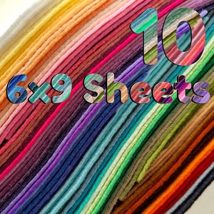 Merino Wool Blend Felt - You Choose 10 6x9 Sheets
