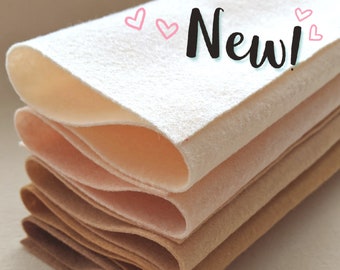 New!  Updated Skin Tones - Merino Wool Blend Felt