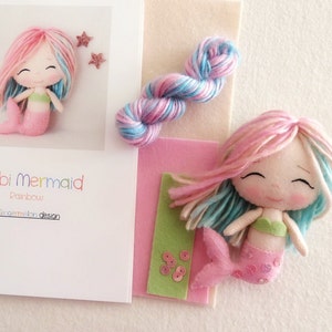 Rainbow - Chibi Mermaid Pattern Kit