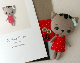Truffle Pocket Kitty Pattern Kit