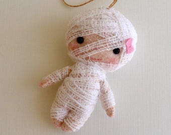 Mummy Ornament pdf Pattern - Instant Download