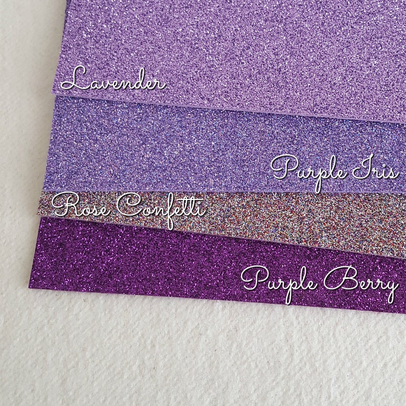 You Choose ColourSize Priced per Sheet Sparkly Glitter Felt