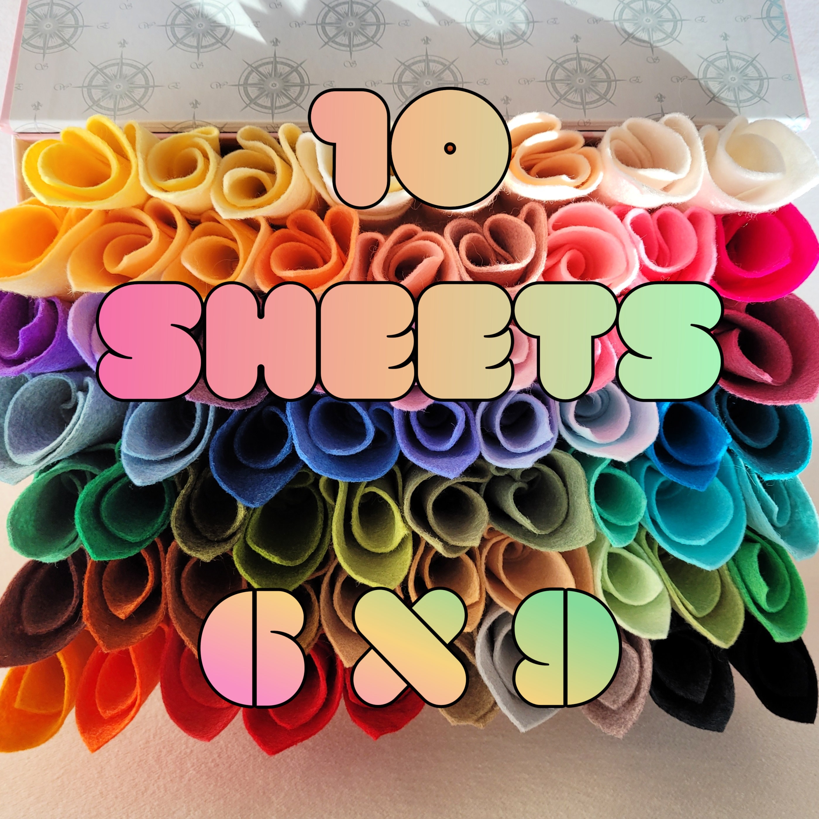 Merino Wool Blend Felt - You Choose 10 6x9 Sheets