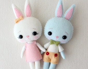 Pocket Bunny pdf Pattern - Bugsy and Marzipan