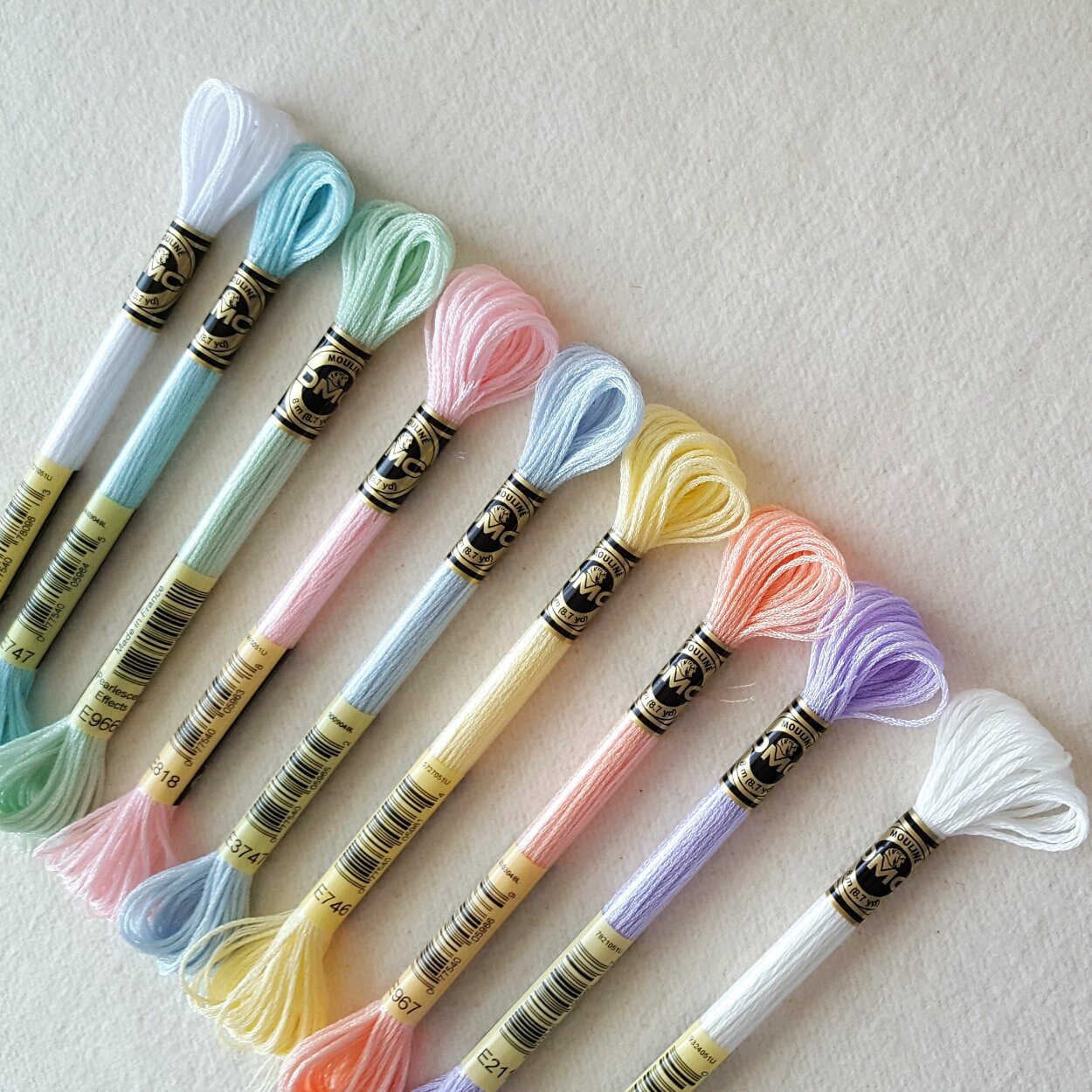 DMC Light Effects Shimmer Embroidery Thread - Pastels