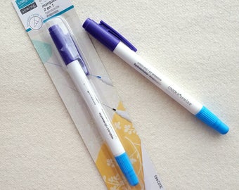 Fabric Marker - Dual Air Erasable and Water Soluble Marking Pen