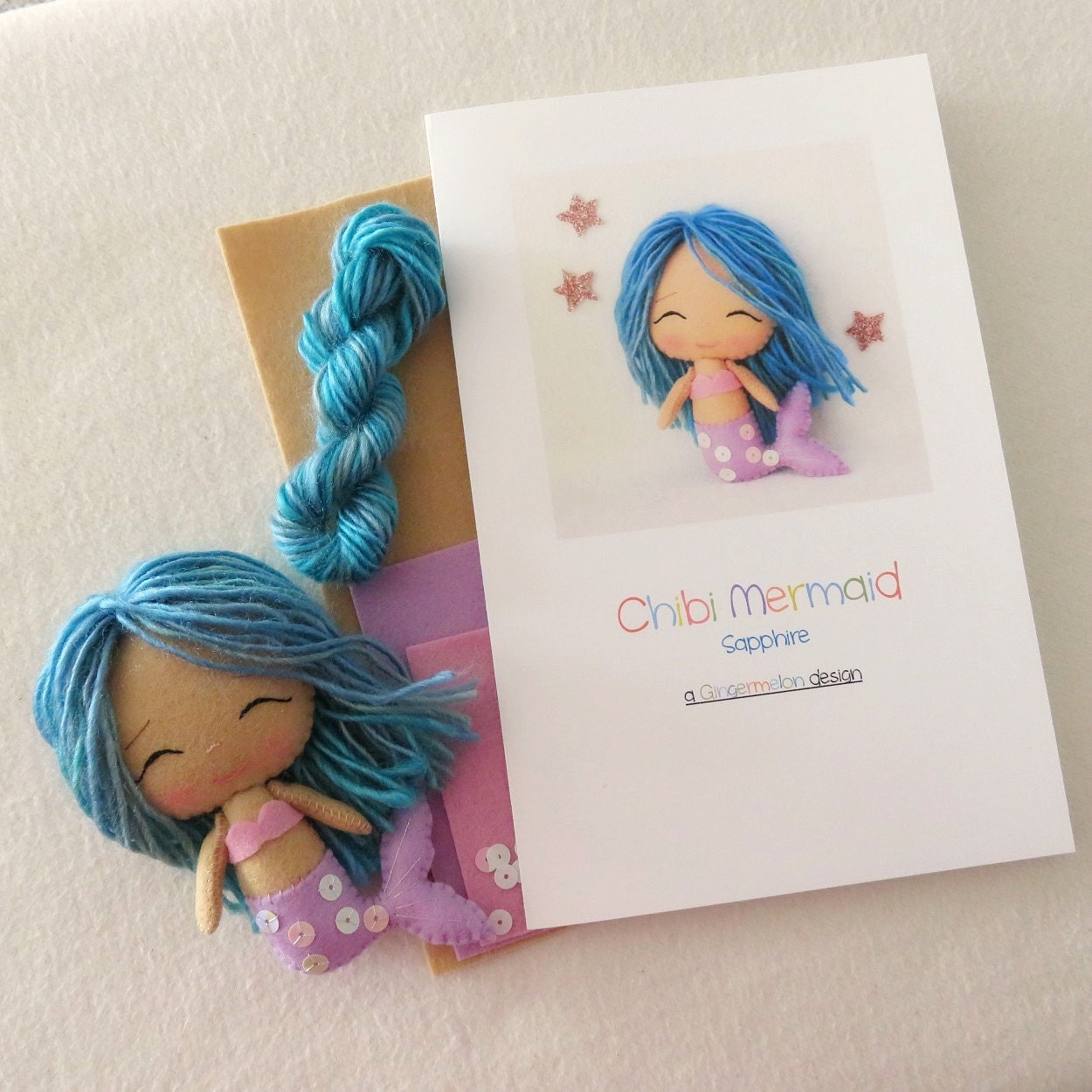 Sapphire - Chibi Mermaid Pattern Kit