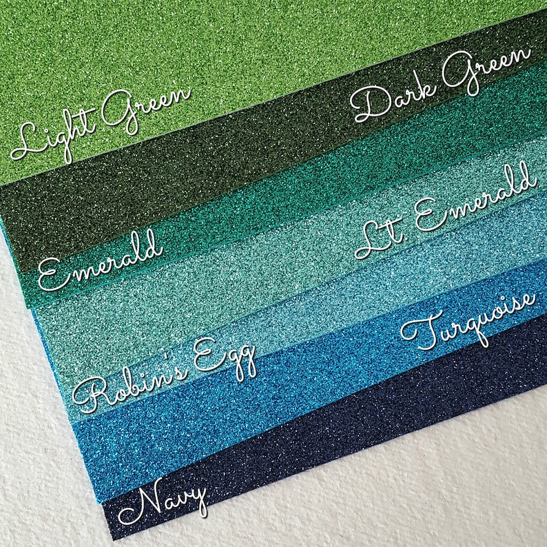You Choose ColourSize Priced per Sheet Sparkly Glitter Felt