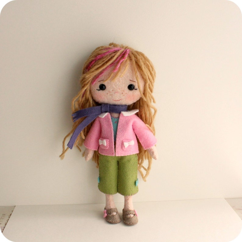 Winter Outfit pdf Pattern for Pocket Poppet Doll image 2