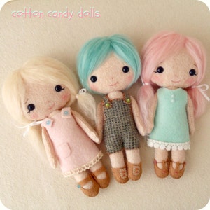 Cotton Candy Dolls pdf Pattern Instant Download image 2