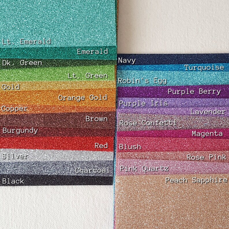 You Choose ColourSize Priced per Sheet Sparkly Glitter Felt