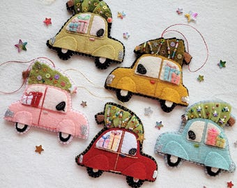 Świąteczna ozdoba samochodowa – pobierz plik PDF