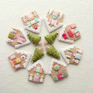 Lebkuchen Häuser - Instant Download pdf Muster