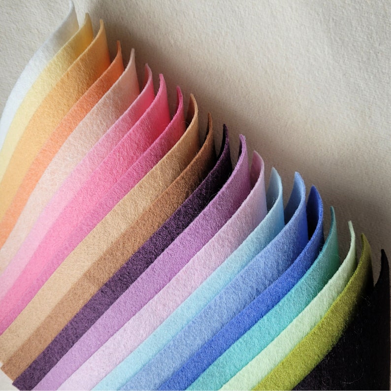 My Faves Merino Wool Blend Felt 20 9x12 Sheets image 1