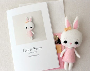 Marzipan Pocket Bunny Pattern Kit