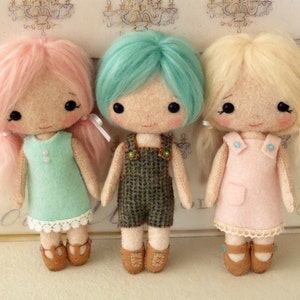 Cotton Candy Dolls pdf Pattern - Instant Download