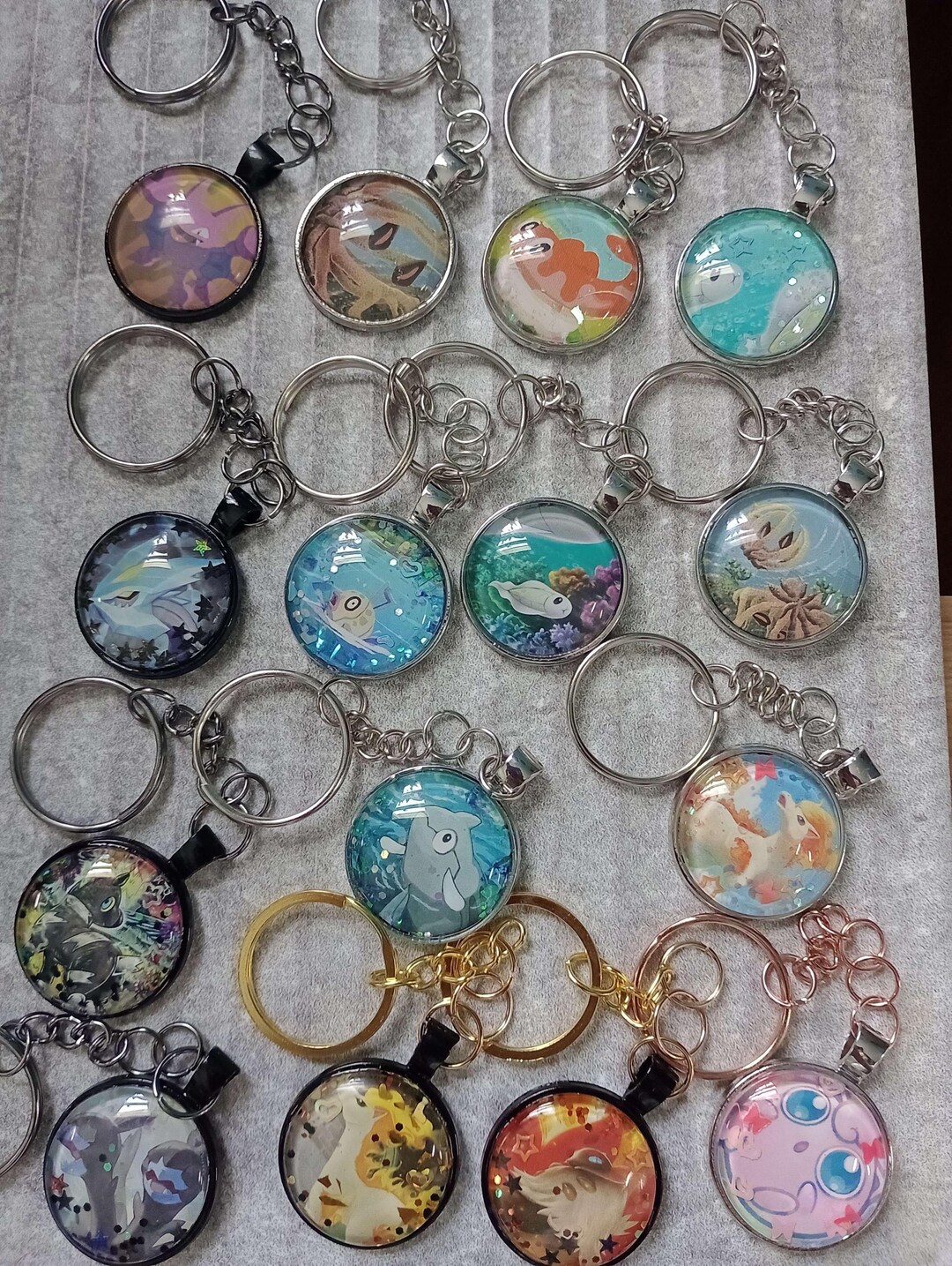 Pokemon Card Keychain - Etsy
