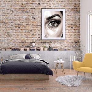 Eye Art Print Set, Bold Eye Poster, Abstract Eye Wall Art, Minimal Eye ...