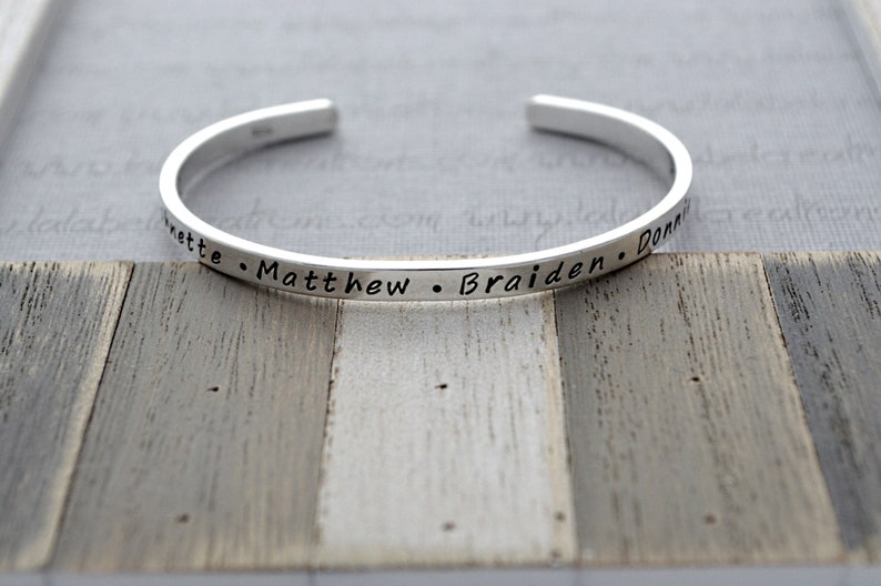 mother's day bracelet with children's names