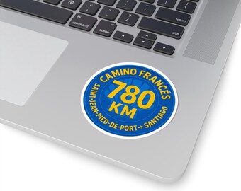 Camino Francés 780 KM Sticker for the Camino de Santiago