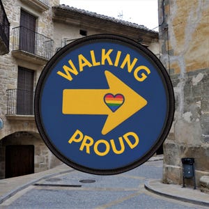 Camino de Santiago Iron-On Patches With LGBTQ+ Design Buen Camino gift Way of Saint James Sankt Jakobsleden Der Jakobsweg