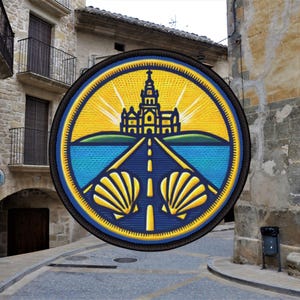 Camino de Santiago Iron-On Patches With The Way Design Buen Camino gift Way of Saint James Sankt Jakobsleden Der Jakobsweg