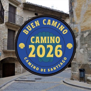 Camino de Santiago 2026 Route Patch Design, Camino de Santiago Patch, Buen Camino, Pilgrim gift, Way of Saint James, Camino 2026