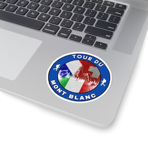 Tour du Mont Blanc Adventure Stickers Vinyl Decals - Perfect for Outdoorsy Souls, Travel Enthusiasts, Adventure Decor, Hiker Gift Stickers