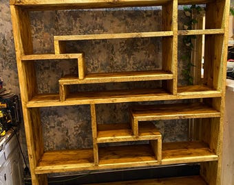 Rustic Bespoke Handmade Shoe Rack, Bookcase Made From Reclaimed Pine
