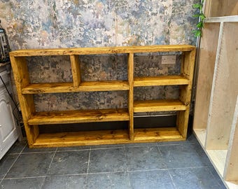 Rustic Bespoke Handmade Shoe Rack, Bookcase Made From Reclaimed Pine