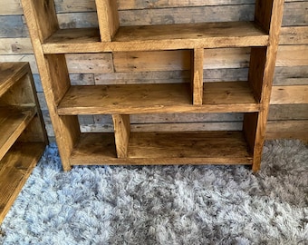 Rustic Bespoke Handmade Shoe Rack, Bookcase Made From Reclaimed Pine