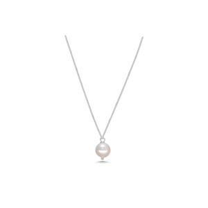 Freshwater Pearl Necklace, Baroque Pearl Jewelry, Minimalist Pearl Necklace, Elegant Silver Necklace, Gift for Her, Timeless Pearl Jewelry